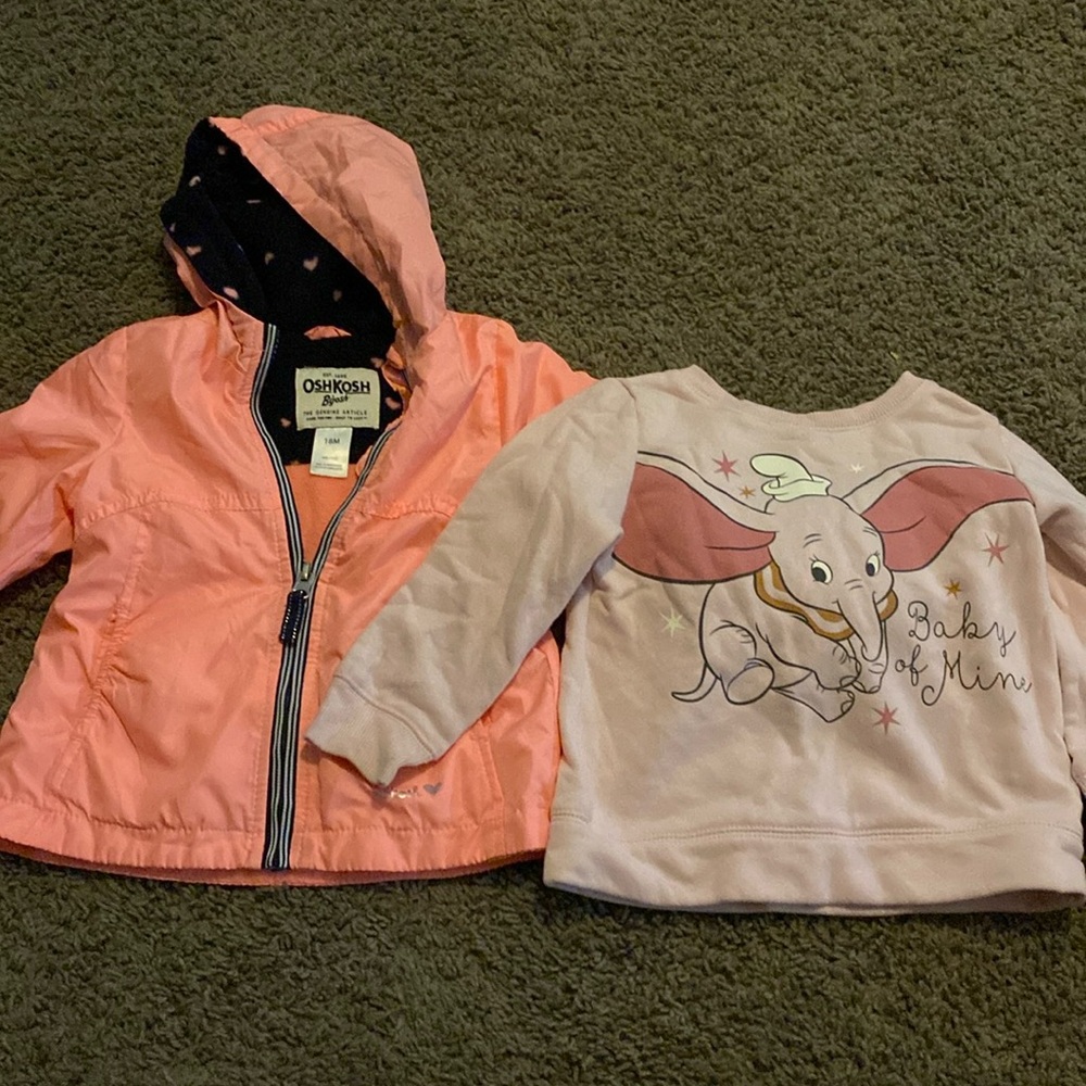Assorted Little Girls’ Jacket & Sweater - Size 18 Months
